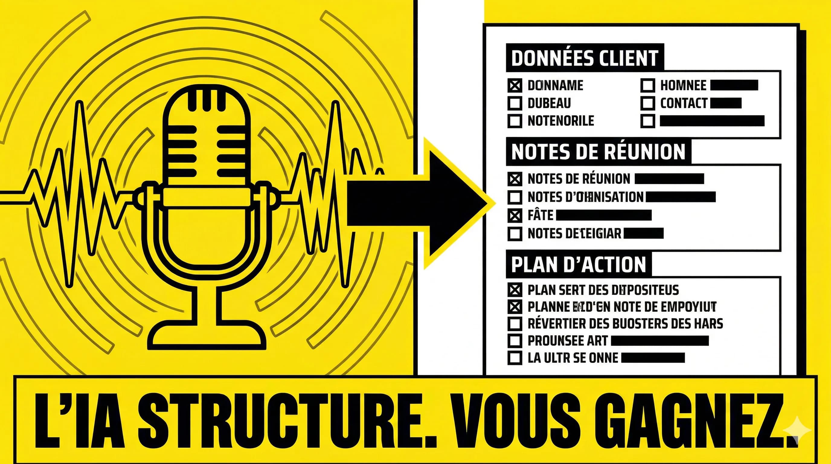 L'IA structure. Vous gagnez.